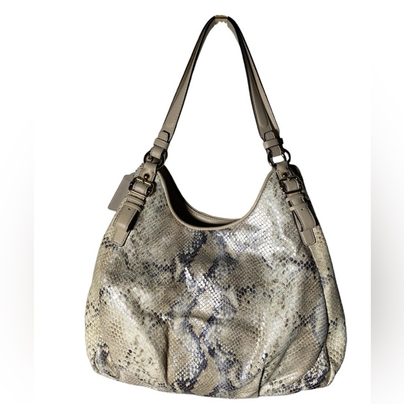 Coach Snake print python satchel bag. (Never used.) - Picture 2 of 6